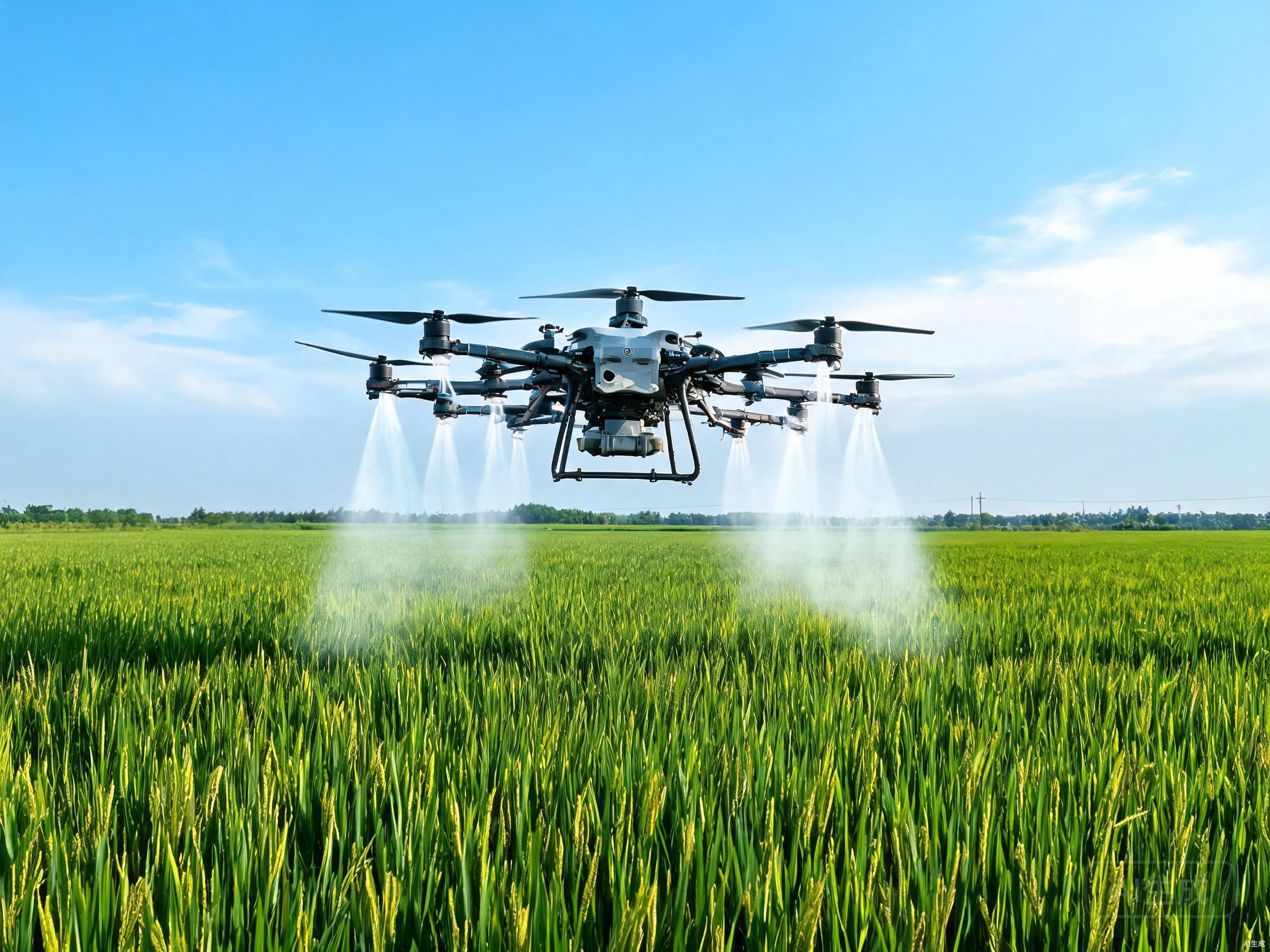 Agricultural crop spraying drone
